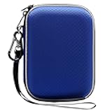 Lacdo Hard Drive Carrying Case for Western Digital WD My Passport/WD Elements/My Passport Ultra Portable External Hard Drive 1TB 2TB 3TB 4TB 5TB 6TB USB 3.0 2.5 inch HDD Travel Bag, Blue