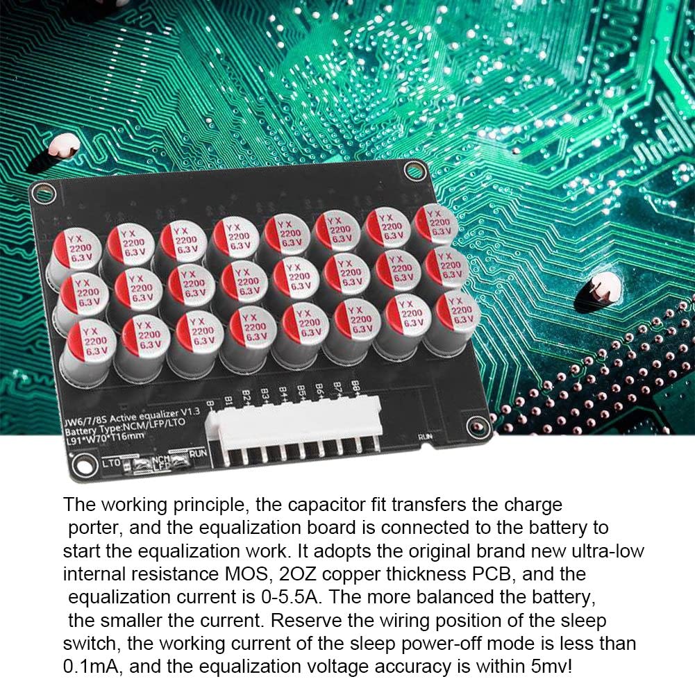 Whole Group Balancer 8S 5A Active Lithium Lipo Lifepo4 Battery Equalizer Transfer Capacitor Board mit Shell