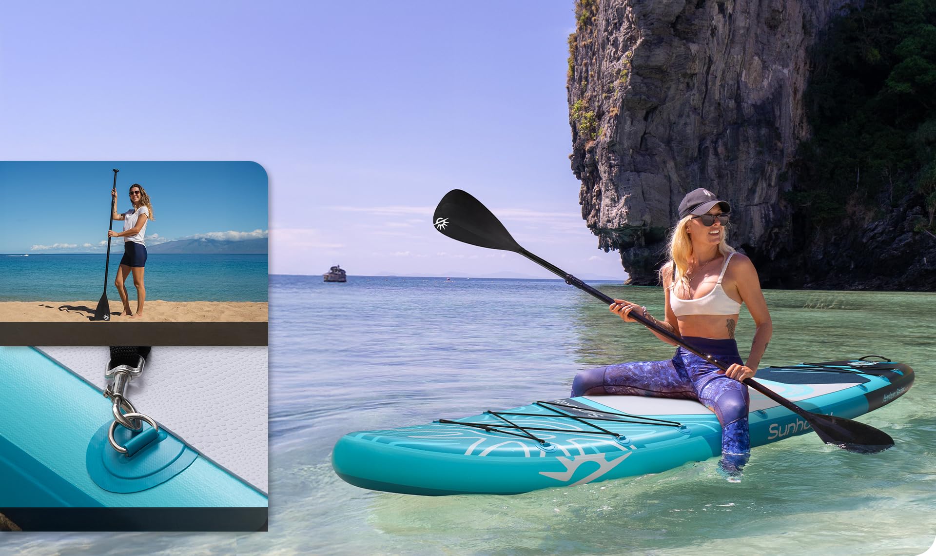 COIL SUP-Board - Aufblasbares SUP Board Set – Stand Up Komplettset - Set - wasserdichte Handytasche - Stabil - Leicht - mit Paddel - mit Pumpe - Zubehör
