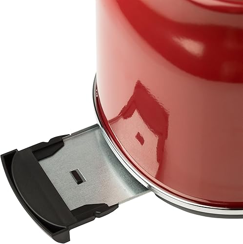 Miniatura 8 de Haden Dorset - Tostadora de acero inoxidable de 2 rebanadas de ranura ancha con control de tostado ajustable y pies antideslizantes, color rojo Rojo