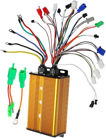 36V-84V Brushless Motor Controller 1500W-3000W, Sine Wave 3 Modes for Electric Bike, Go Kart, Scooter, Dirt Bike, Trike, E-Bike Hub Motor, 18-MOSFET, 45A-60A