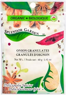 Splendor Garden organic Onion Granulates,40.0 Gram
