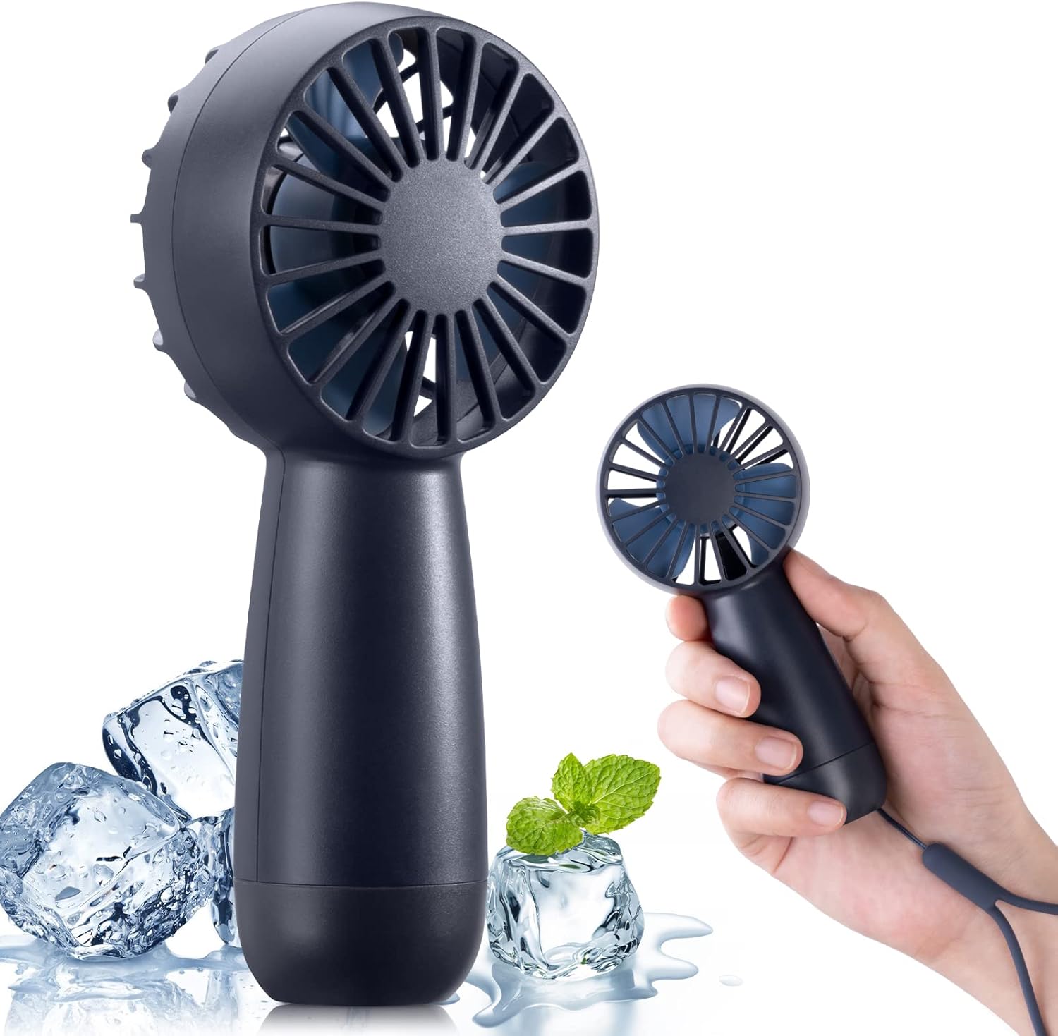 Rafada Mini ventilateur portable, rechargeable, petit ventilateur de