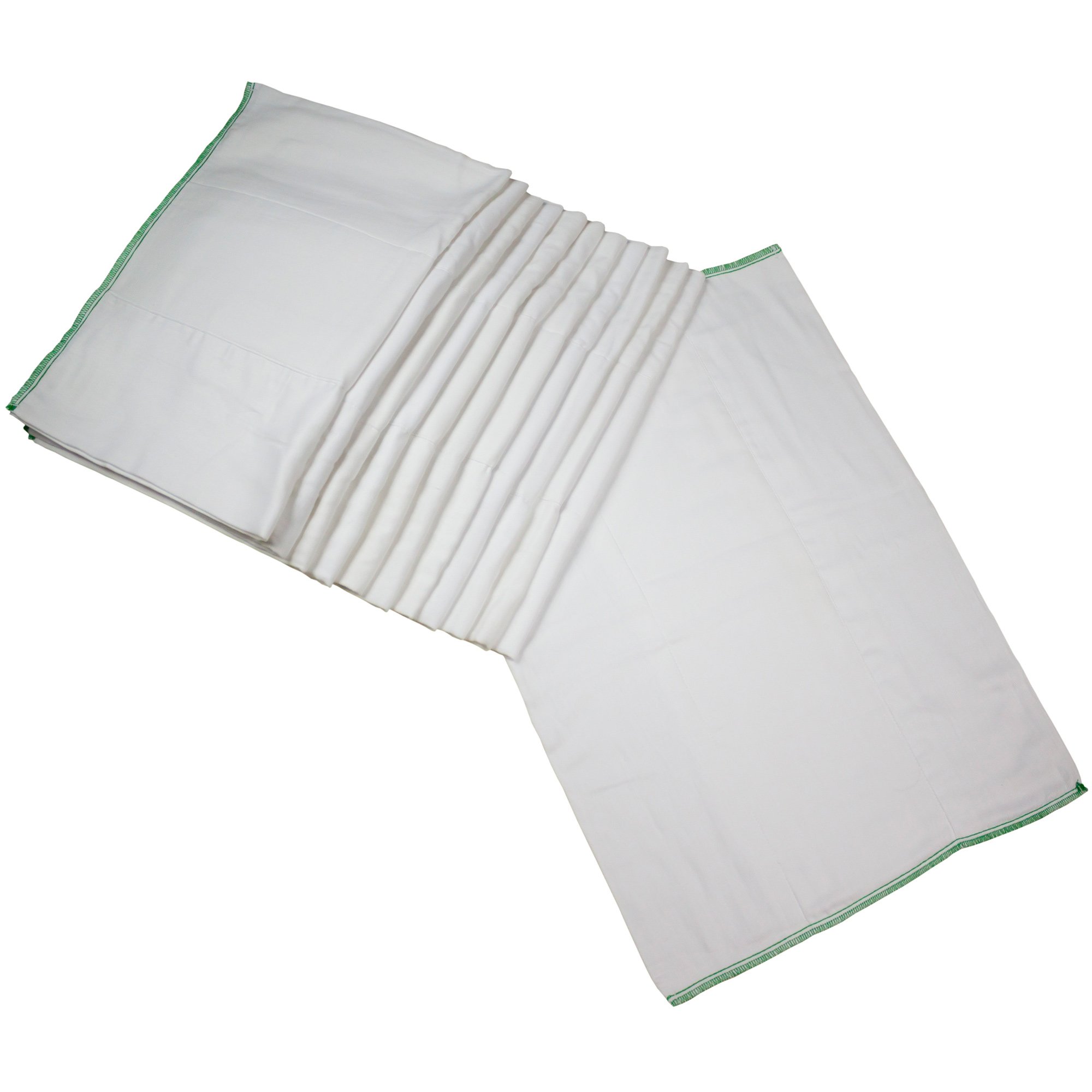 OsoCozy Prefold Cloth Diapers (1 Doz) - Soft, Absorbent, Durable - 100% Cotton