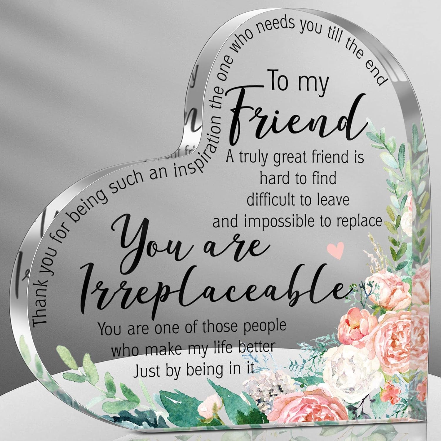 Spiareal Friends Gifts for Women Friendship Plaque, Vintage Style