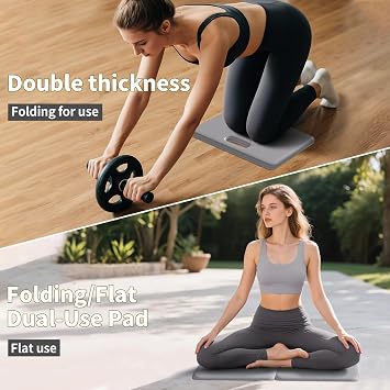 PAIDU Yoga Knee Pad 1 Thick, Foldable for Home Gym
