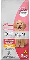Ração Optimum para Cães Filhotes Raças Médias e Grandes Sabor Frango e Arroz 3kg