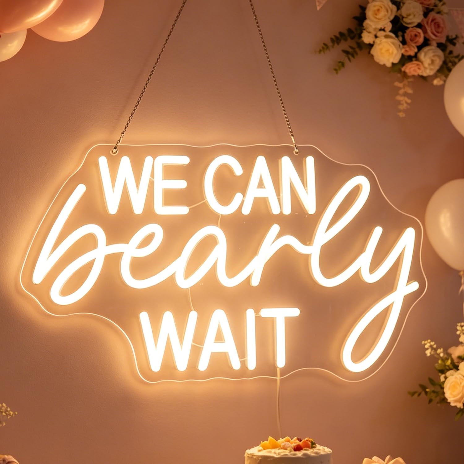 Photo 1 of Nordstylee "We Can Bearly Wait" Neon Sign