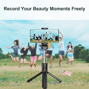 Selfie Stick Tripod with Remote, Bluetooth Phone Tripod,Compatible with iPhone, GoPro, Android Phone