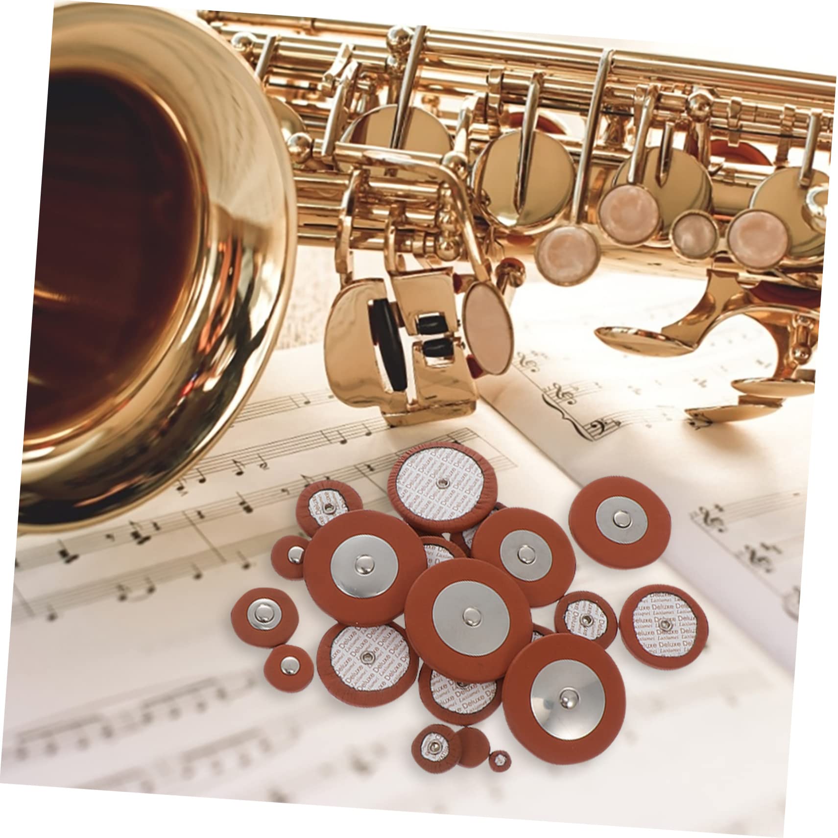 Altsaxophon Reparaturset 1 Satz für Ersatzteile und Wartung | Metall und Schafleder, B-ausführung, für Blasinstrumenten Selbstgemacht, Zubehör für Wind Enthusiasten Zufällige Farbe