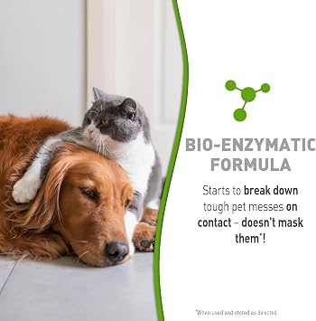 Simply Natures Miracle Pet Stain & Odor Remover, 10 Ounces, Bio-Enzymatic Formula With Odor-Neutralizing Technology