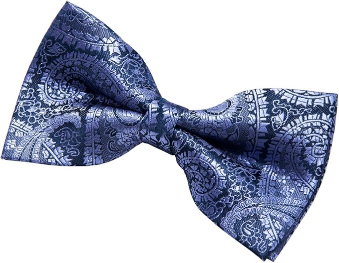 Cravate,Nouveau Nœud Papillon En Soie Pour Hommes, Vintage, Violet