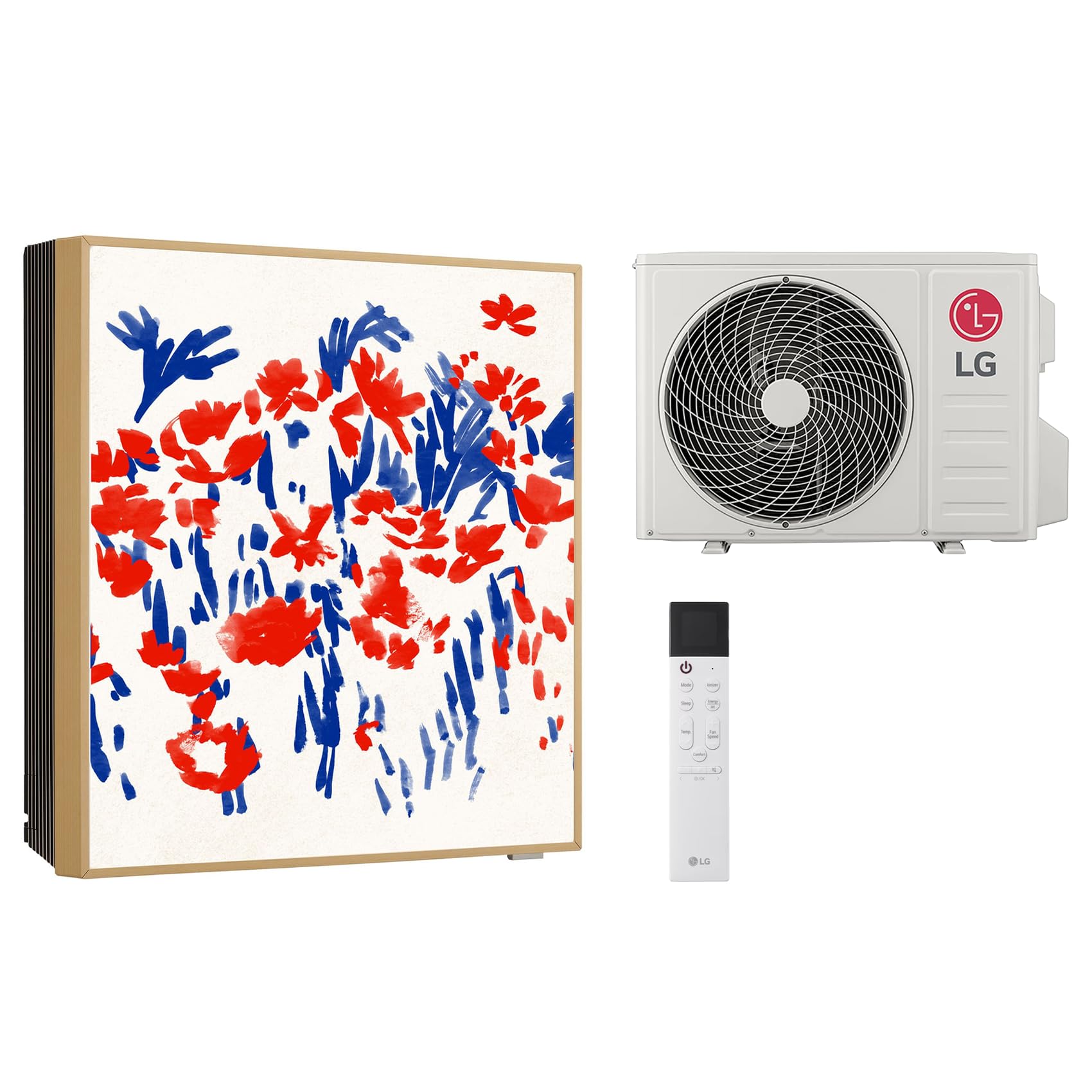 LG Aire Acondicionado Mono Split ArtCool Gallery Photo A12GA1, Climatizador de Pared 12000 Btu con Bomba de Calor, Panel Frontal Personalizable, WiFi, A++/A+