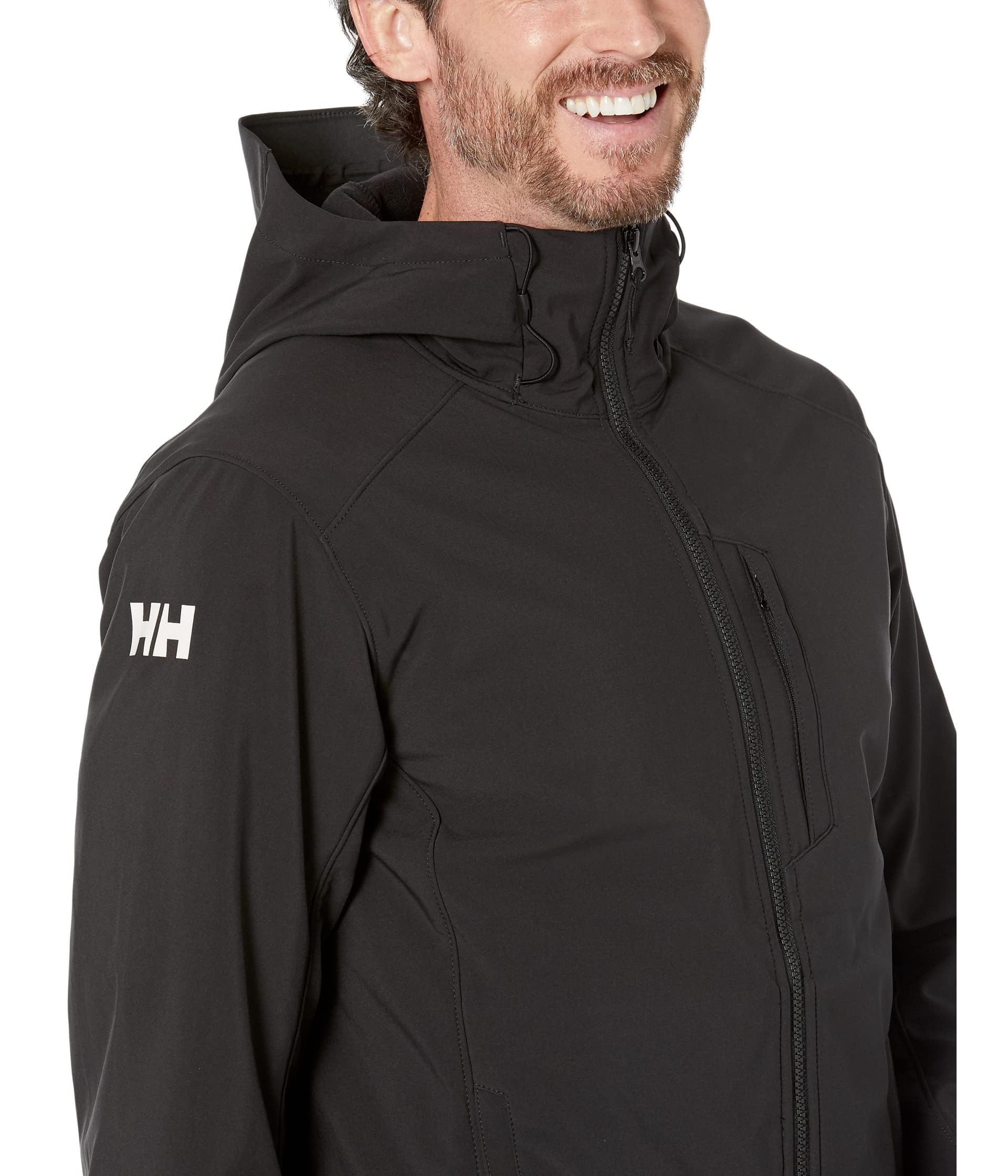 Helly Hansen Mężczyźni Paramount Hooded Softshell Jacket Kurtka Softshell, Czarny, S