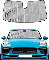 Vista 27 de Parasol para parabrisas para Porsche 718 Box-Ster, 2017-2025, parasol grueso para parabrisas delantero, 6 capas, protector solar plegable de acordeón