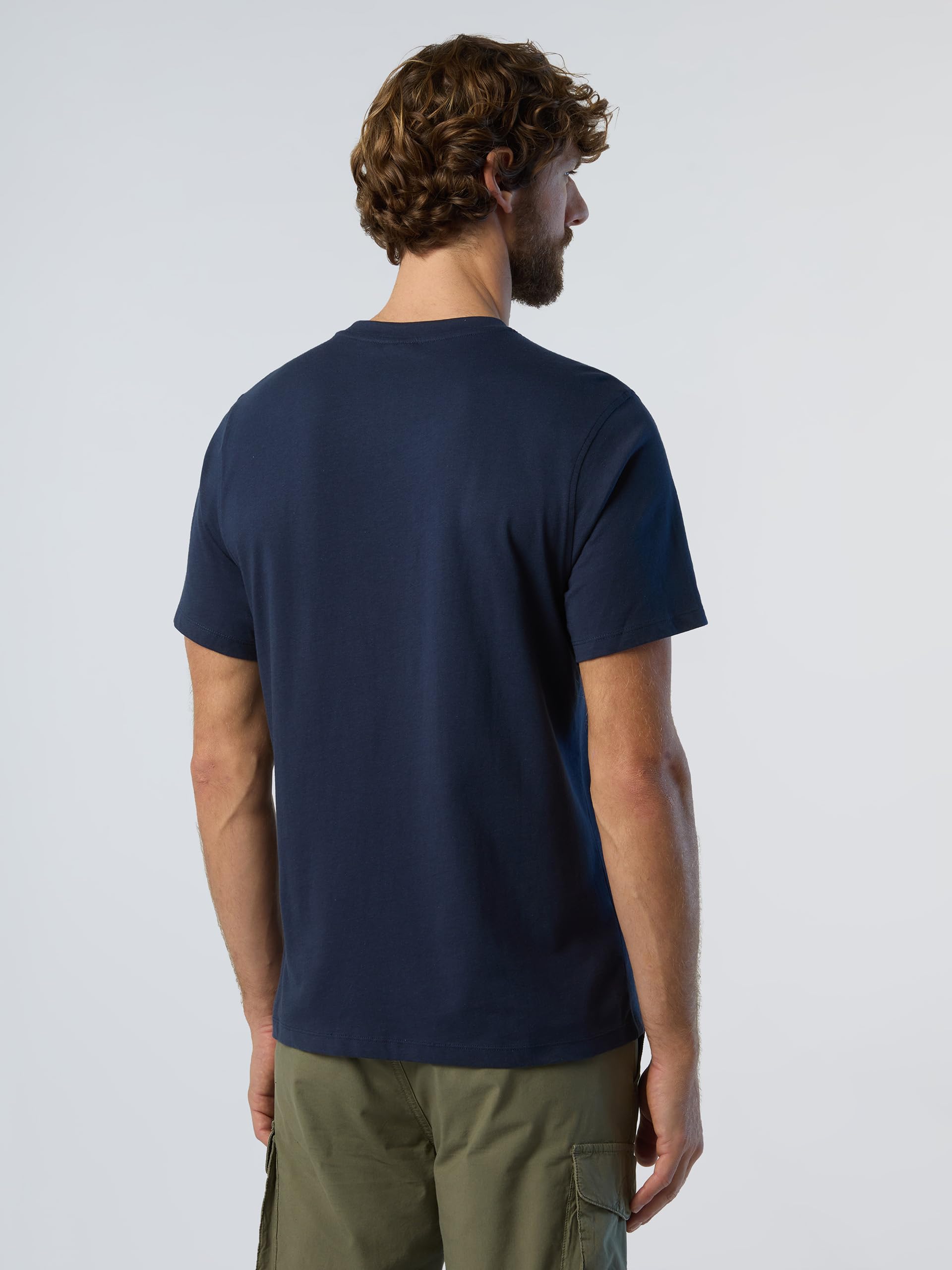 NORTH SAILS Camiseta Hombre Cuello Redondo Manga Corta Camiseta de algodón con Estampado artículo 692972 Camiseta básica Manga Corta