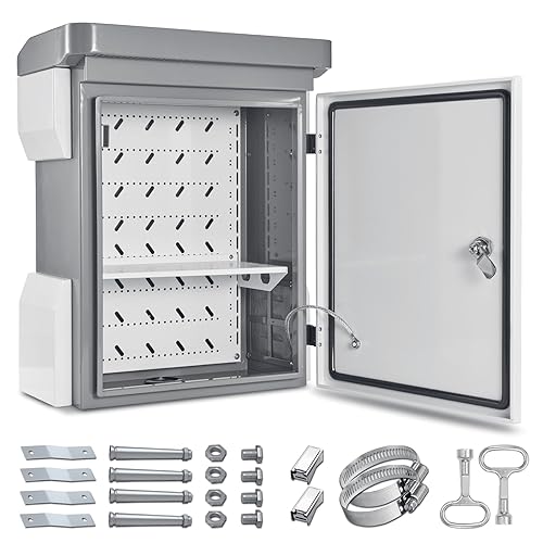 Miniatura 15 de Caja eléctrica al aire libre, placa de acero laminada en frío, viga trasera de aleación de aluminio, diseño de ventilación de una pieza, IP65