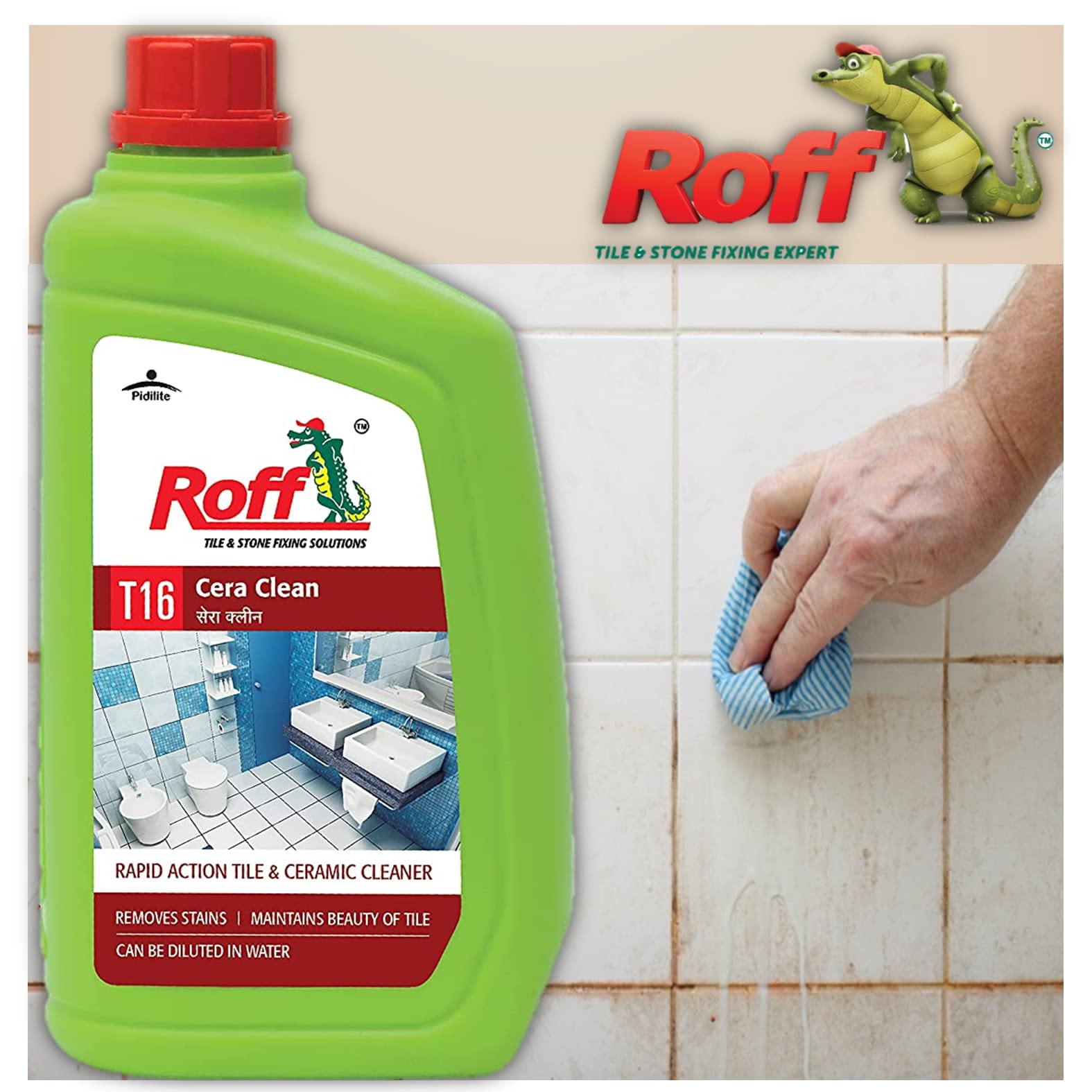 Roff Tile Cleaner Cera t16,500 ml Floor and Ceramic Cleaner, Concentrated Liquid for Tough Stains,Multi-surface Floor and Tile Cleaner -(Roff Tile Cleaner 2631) (B0D3DVY5LP) Amazon Price History, Amazon Price Tracker