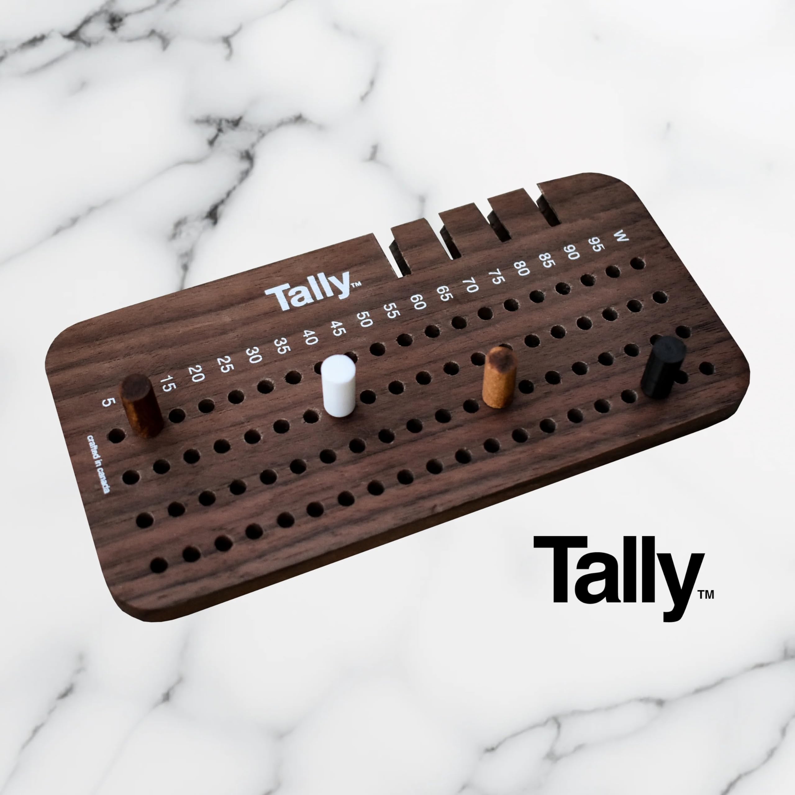 The Tally Point Tracker - 4 Player Crokinole Game Scorekeeper