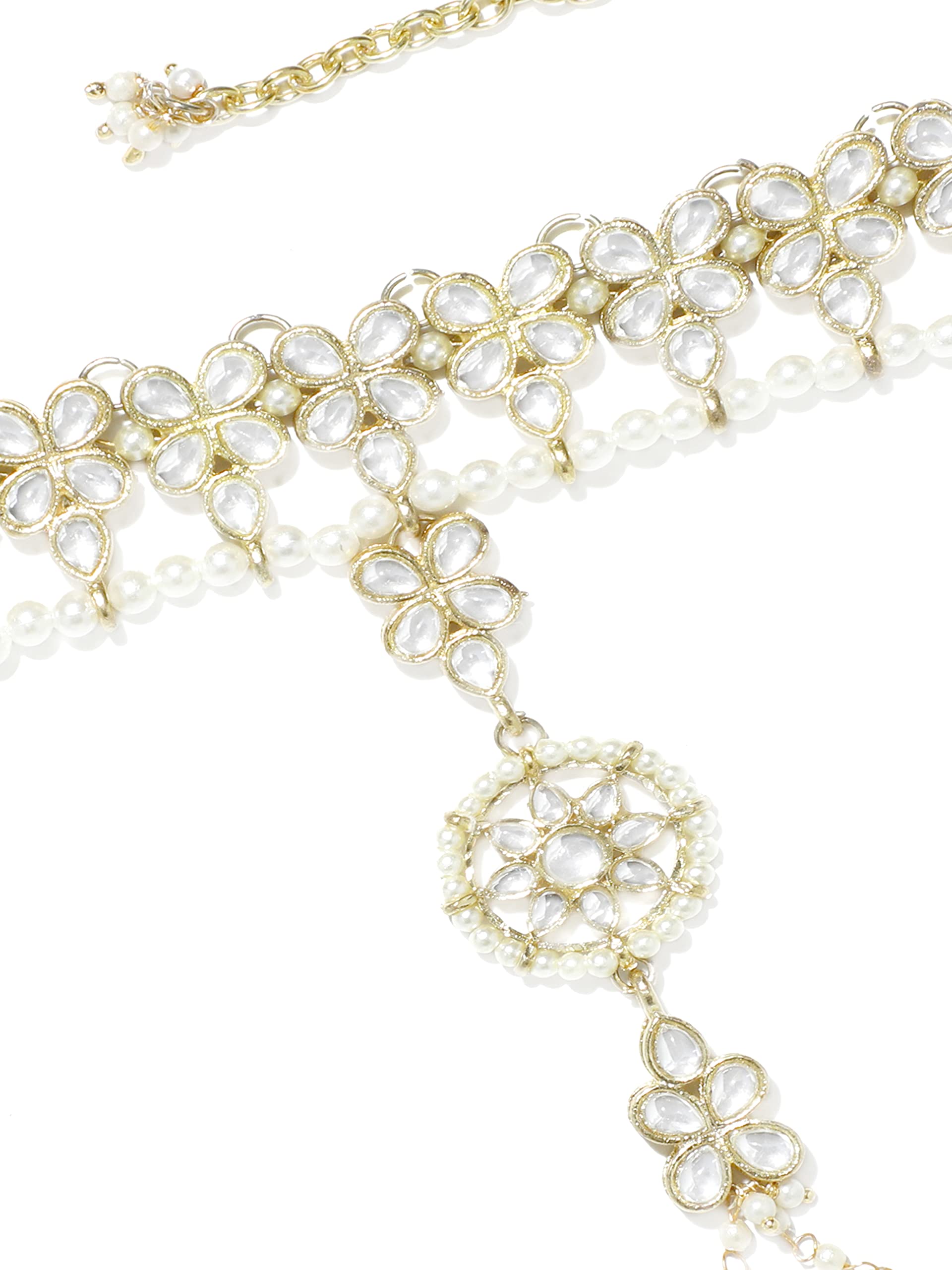 See full amazon price history chart for Karatcart Traditional Gold Plated Kundan Hathphool Karatcart Traditional Gold Plated Kundan Hathphool (B098LMDK6K) Amazon Price History, Amazon Price Tracker