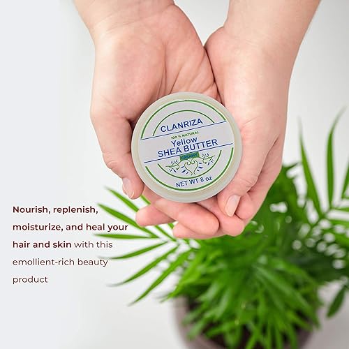 Miniatura 4 de Manteca de karité africana premium 100% natural amarillo cremoso – Crema diaria suave hidratante y rejuvenecedora para la piel, cuidado del cabello,