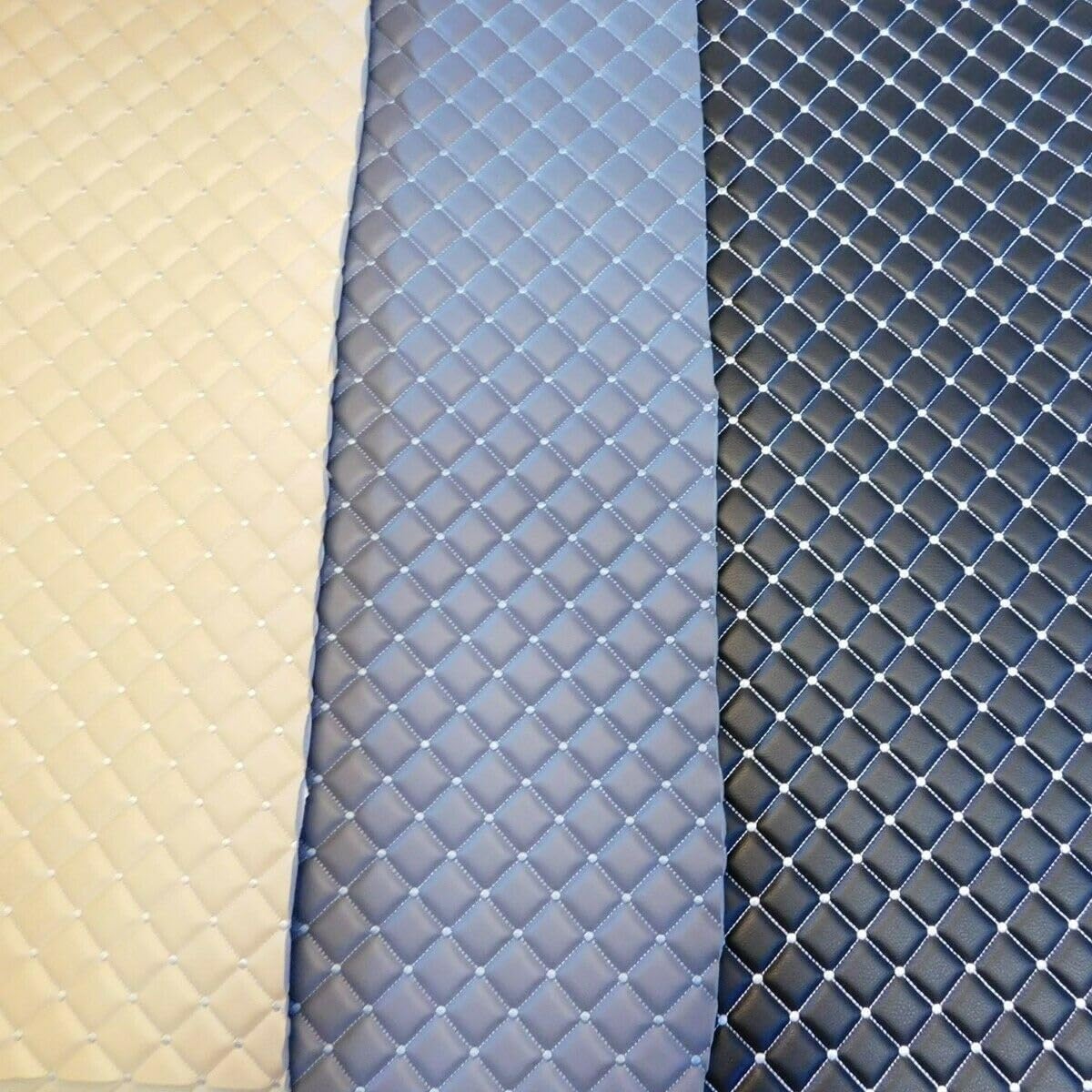 DIAMOND Pattern Stitch JDM VIP CAR INTERIOR Material for DIY Upholstery 1 Yard x 1.5 Yards