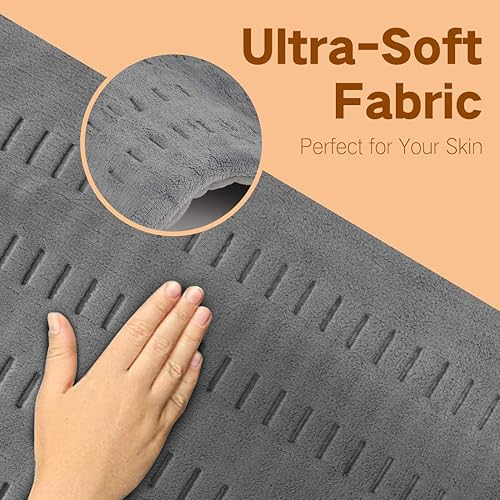 Miniatura 2 de ZXU Almohadilla térmica para aliviar el dolor de espalda y calambres, almohadilla térmica ultra suave de 12 x 24 pulgadas con terapia de calor