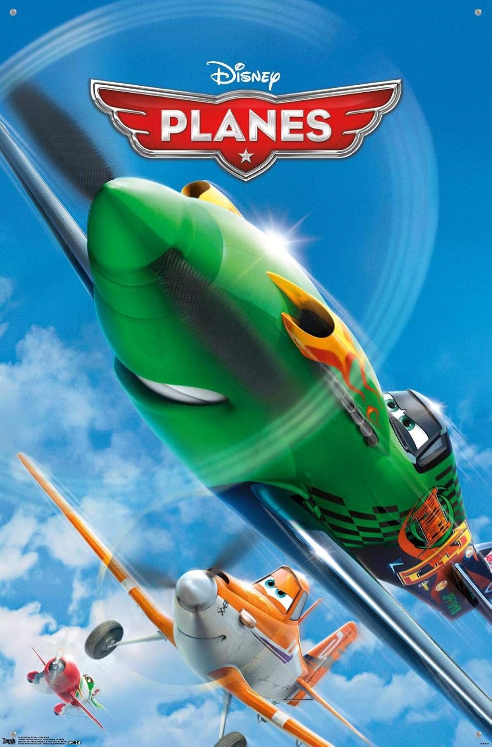 Trends International Disney Planes - One Sheet Wall Poster, 22.37" x 34.00", Premium Poster & Push Pin Bundle image 4