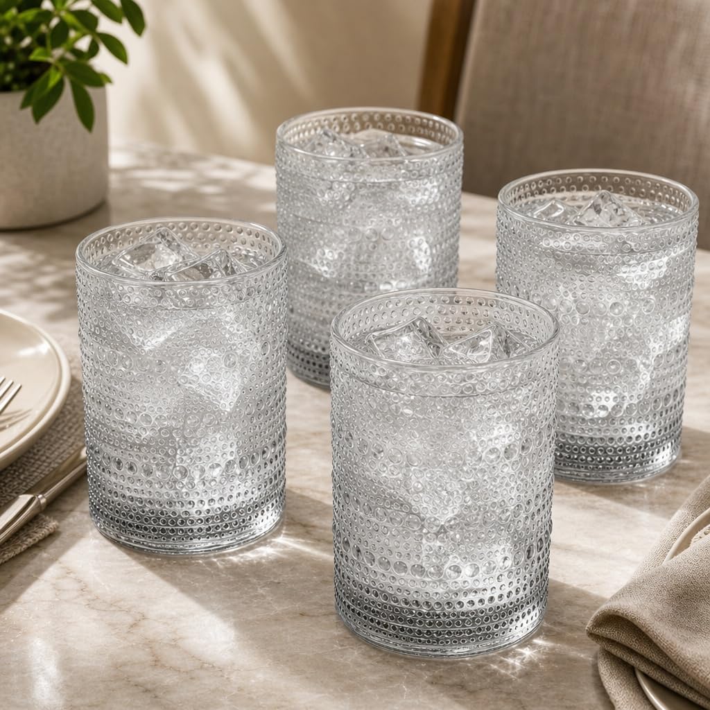 Vintage Hobnail Whiskey Glasses - Set of 6 -14 Vintage Hobnail Whiskey Glasses - Set of 6 -14