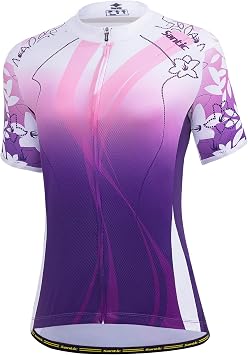 Santic Women Cycling Jersey Short Sleeve Ladies Bike Jerseys Biking Shirts