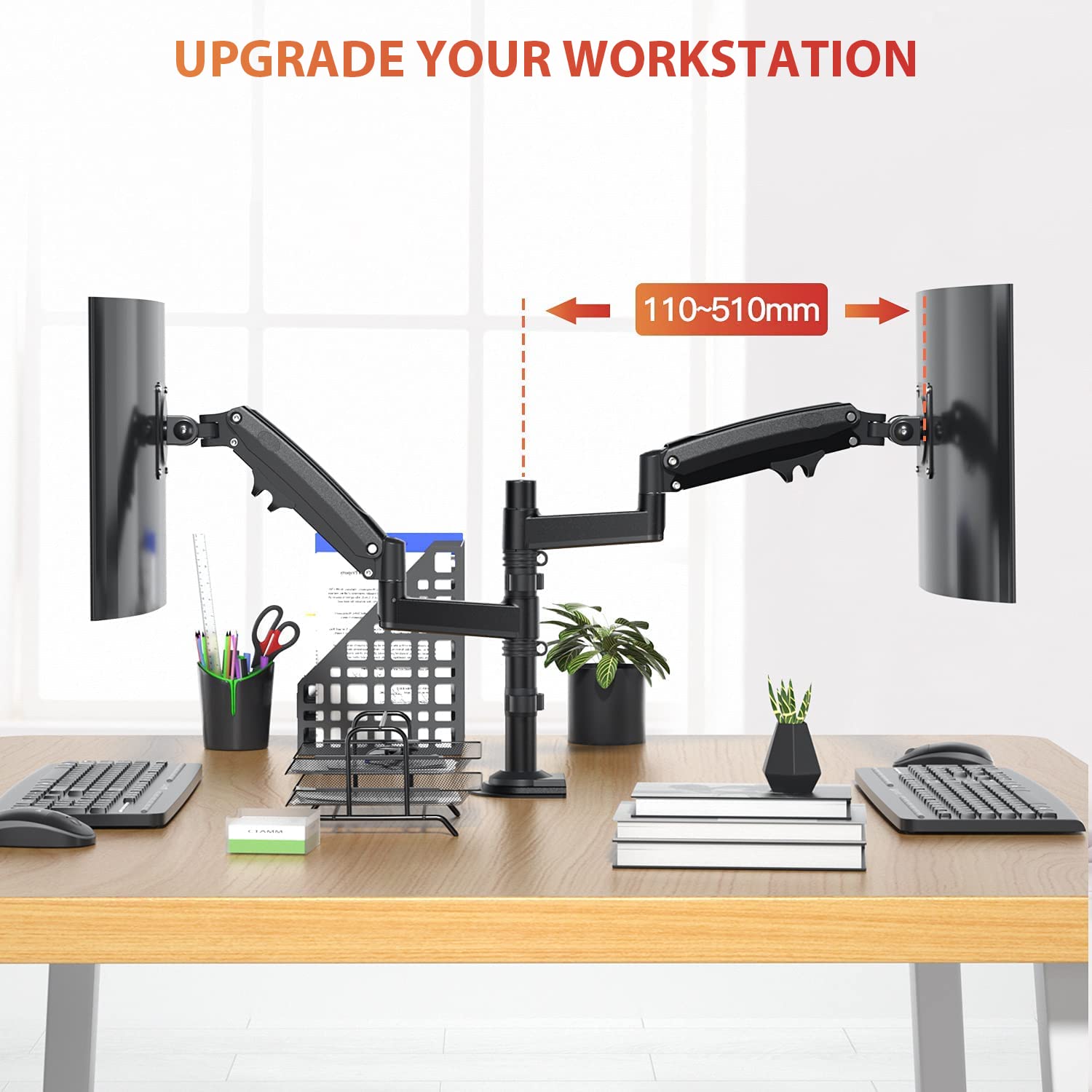 ErGear Dual Monitor Stand for Most 1332 inch Ultrawide Screens up to
