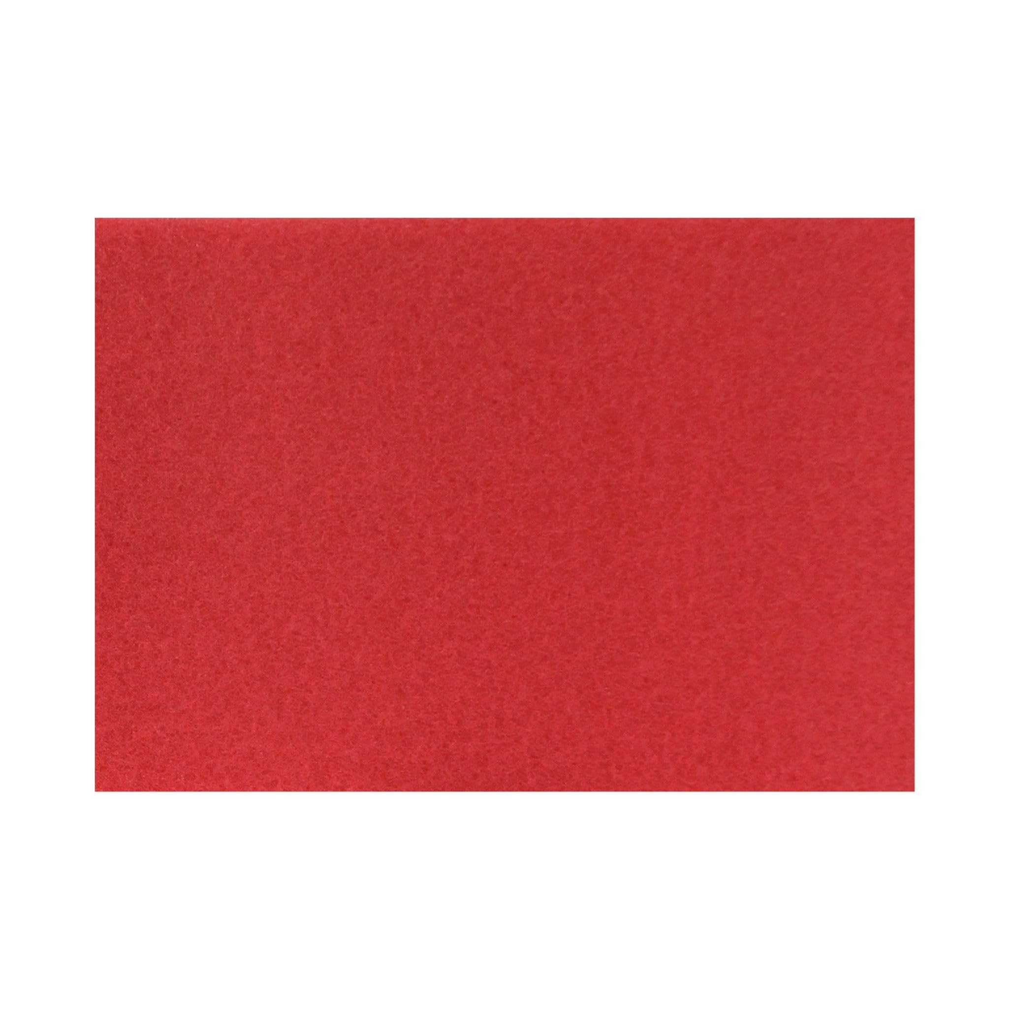Americo Red Buffer Floor Pad, for Light Cleaning and Buffing, 14"x20", 5 Pads/Case, Made of 100% Recycled Content, USA Made