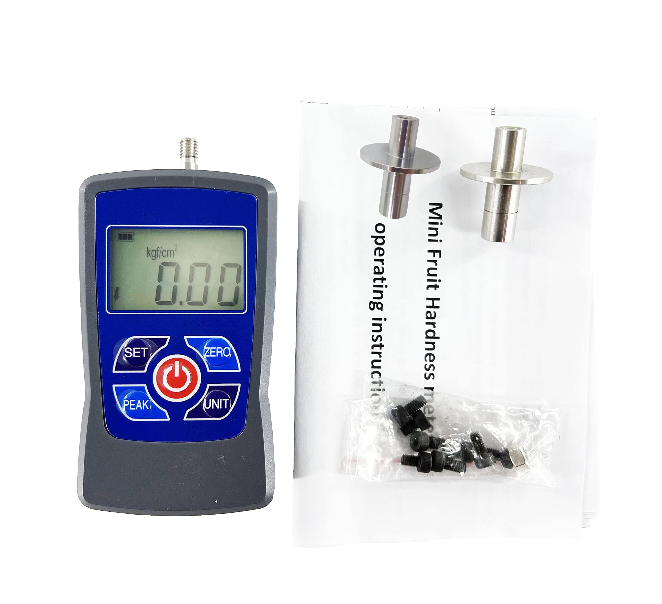 Probador Digital de dureza de Frutas, penetrómetro, esclerómetro, etc., Rango de medición de 0,2 a 15 kgf/cm2 (×105 Pa), función de Alarma Sonora