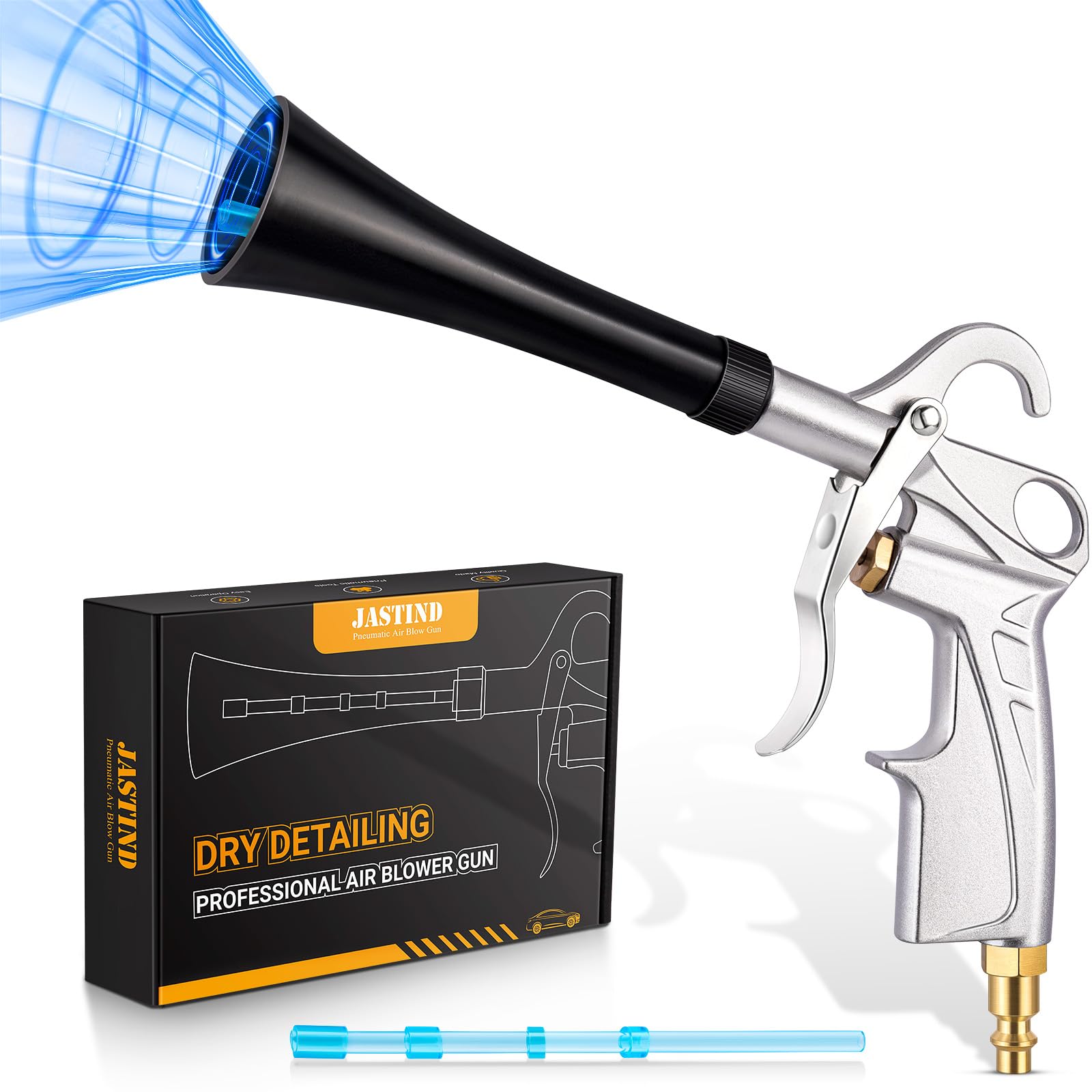 JASTIND Tornado Car Cleaning Gun, Powerful Dry Car Detailing Air