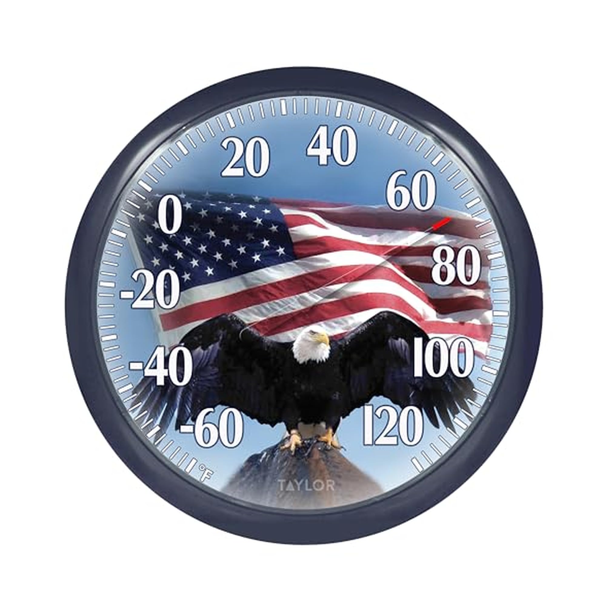 Springfield Taylor Precision Products 13.25" Dial Thermometer, Bald Eagle