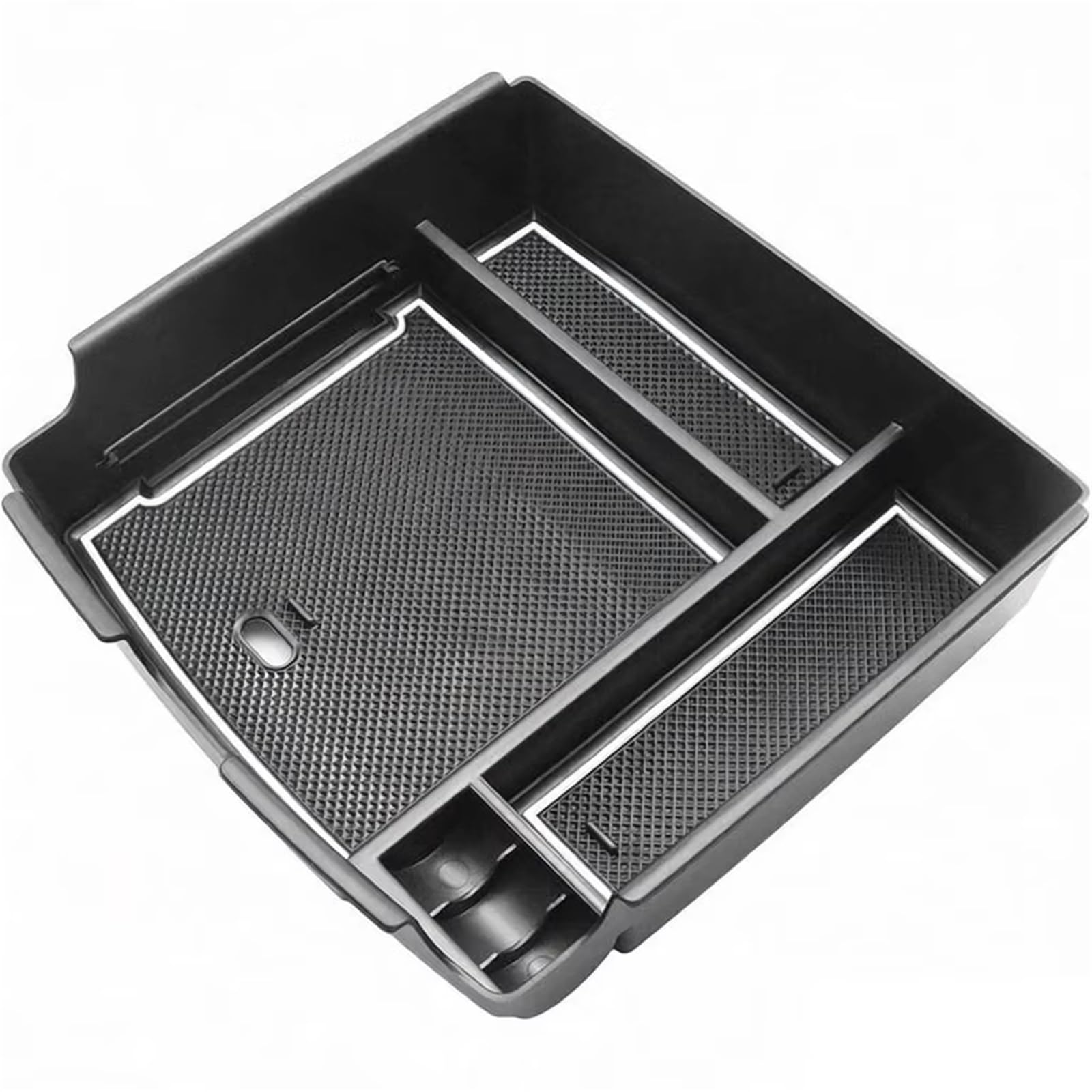 HNDZCYSMGS Boot Organiser Compatible With Kia For Carnival 2022 2023 2024 2025 2026 Center Console Organizer Tray Interior Car Secondary Armrest Storage Box Accessories(White)