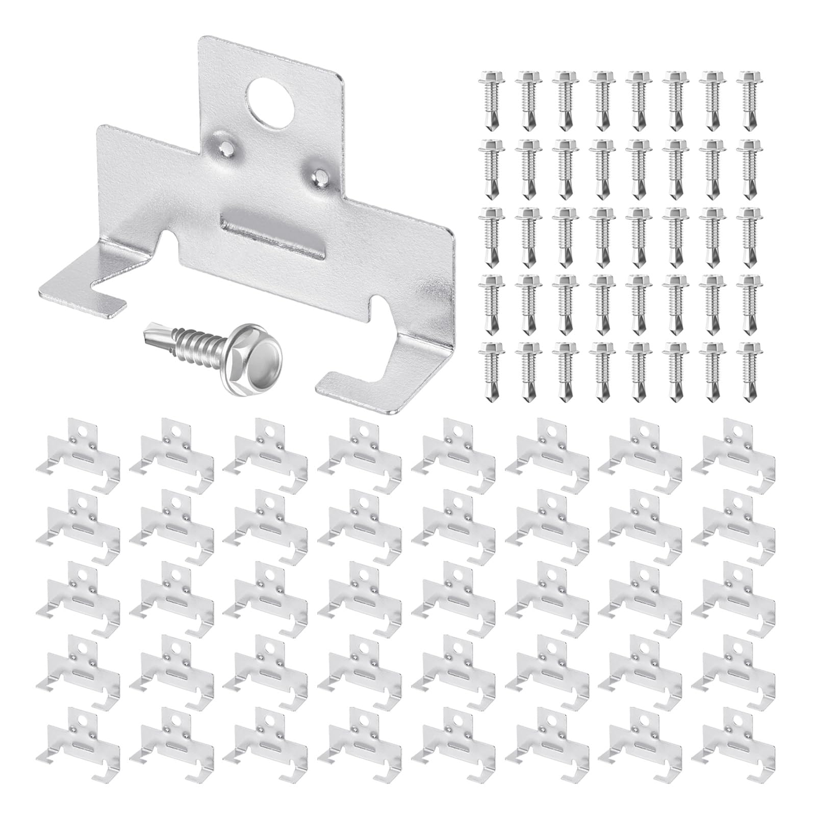 PATIKIL 48 Pcs Recessed Light Clips Downlight Housing C Clips