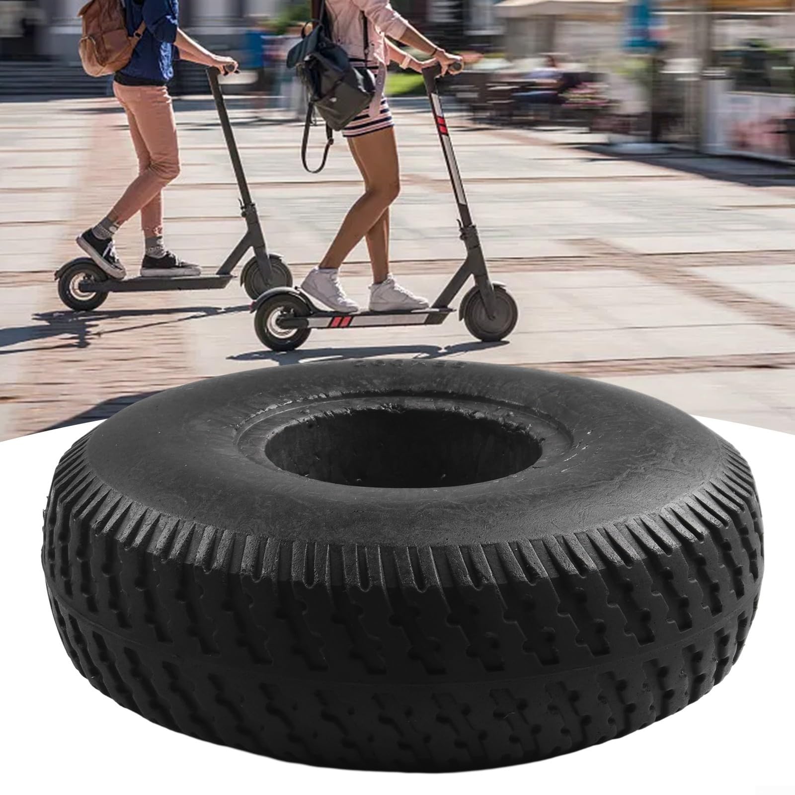 Pneumatico solido da 10 pollici,4.10/3.50-4 '', Ruota 260X85mm, Ruote pneumatiche per carriola, Camion di sacchi, carrello, camion a mano