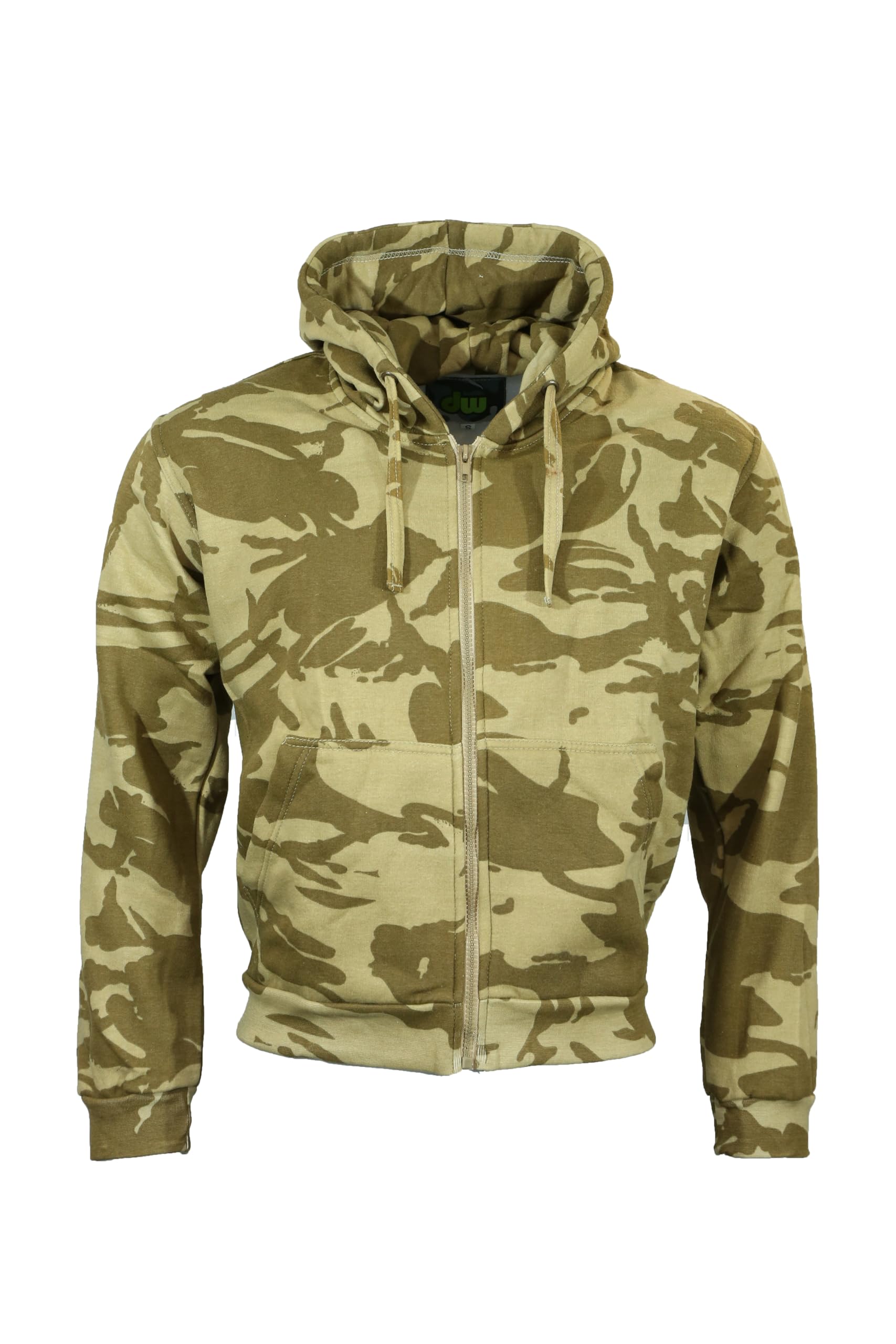 Dallaswear Men's Desert Storm Camo Adults Camo Combat Zip Hoodies - ,Size -Xxl