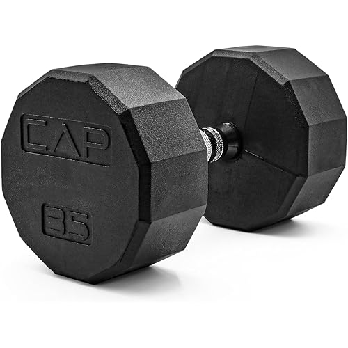CAP Barbell Coated Hex Dumbbell Weight | Multiple Options