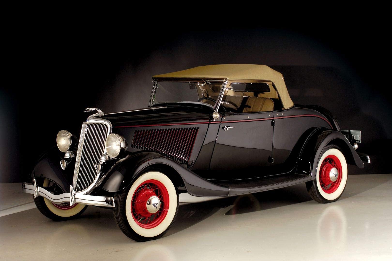 Retro Ford V8 Deluxe Poster - 170 GSM 12x18 Unframed Multicolor Perfect for Your Wall RCA 3728