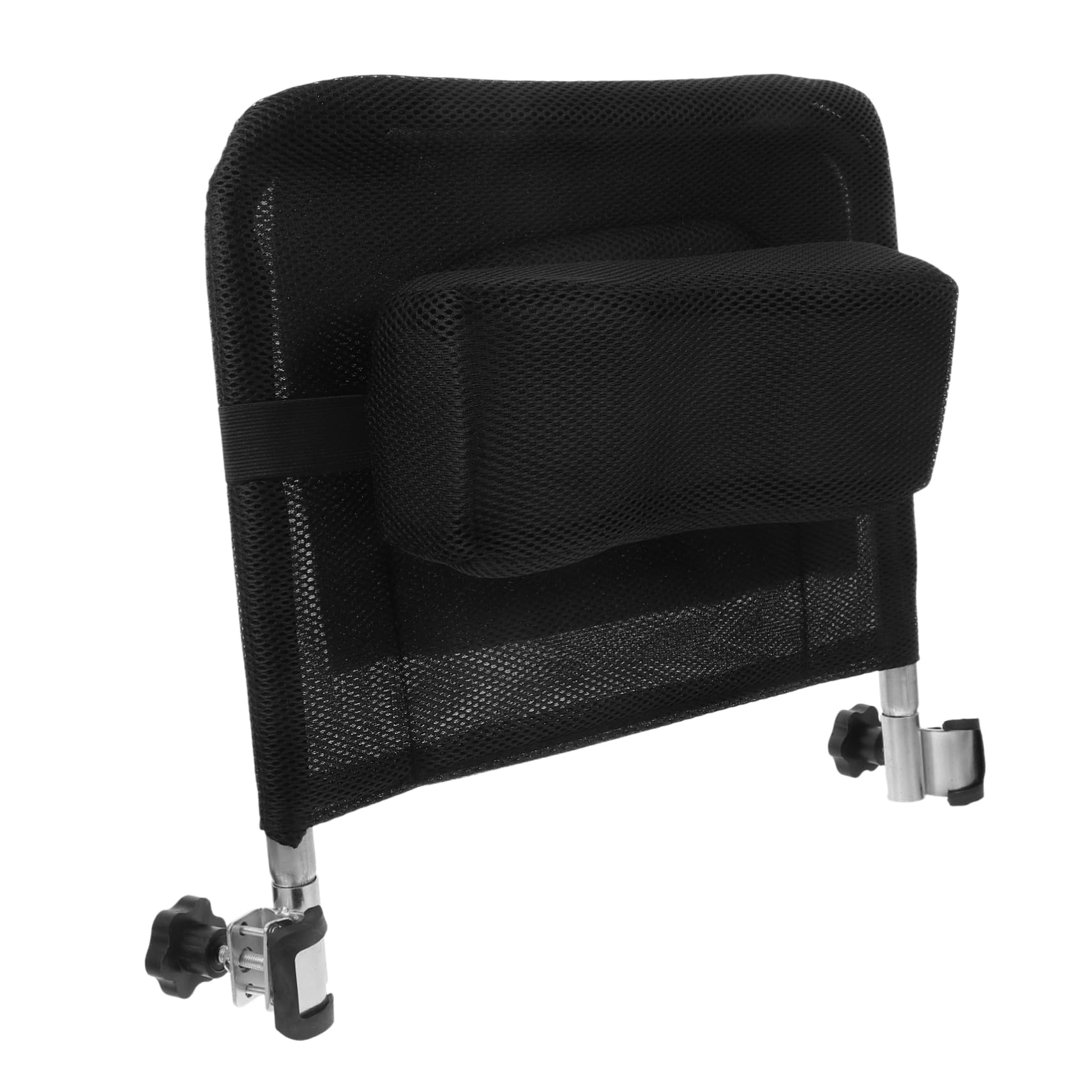 Accesorios Silla de Ruedas Respaldo Extraíble de Malla y Acero al Carbono, Reposacabezas Elevable para Soporte Cómodo del Cuello en Sillas de Ruedas