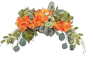 Eucalyptus Swag, Floral Hydrangea Flower Swags