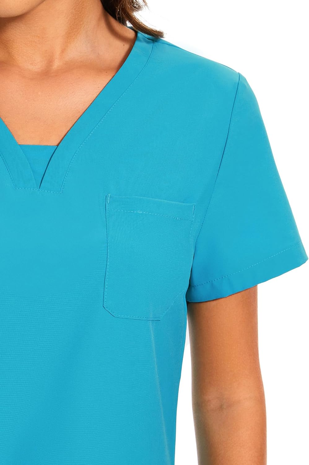 COZYFIT Scrubs for Women - V-Neck Top & Cargo Pants Scrubs Set with 10 Pockets - Image 4