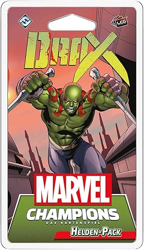 Asmodee Marvel Champions El juego de cartas - Drax, expansión de héroes, construcción de mazos, alemán