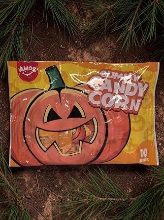 AMOS Gummy Candy Corn 10 Pack Halloween Sweets for Parties & Treat Bags, Single