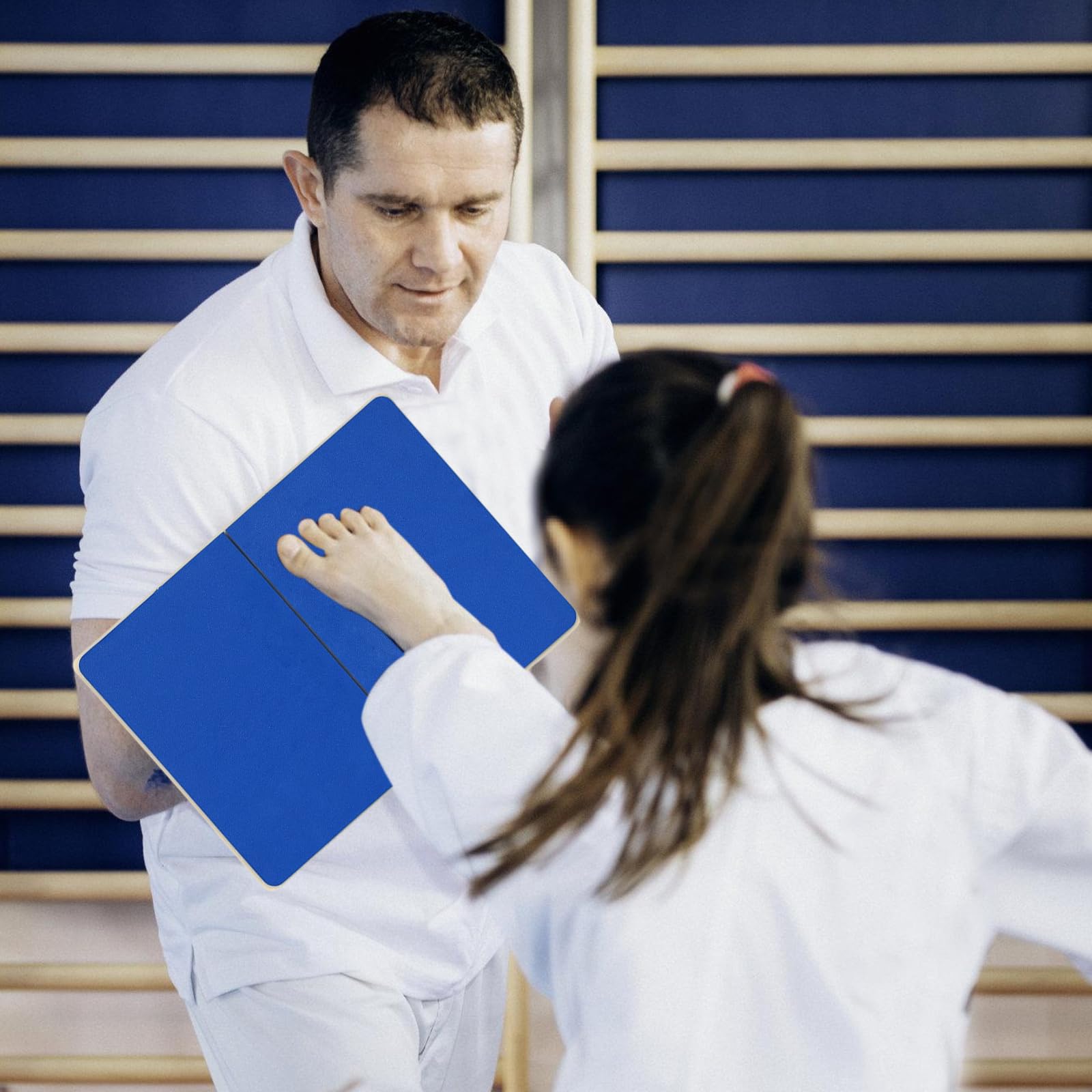 BAIFULAI Tablas de fracciones: Golpeadores reutilizables para artes marciales, resistente a la rotura, de espuma, para adultos y niños, color azul