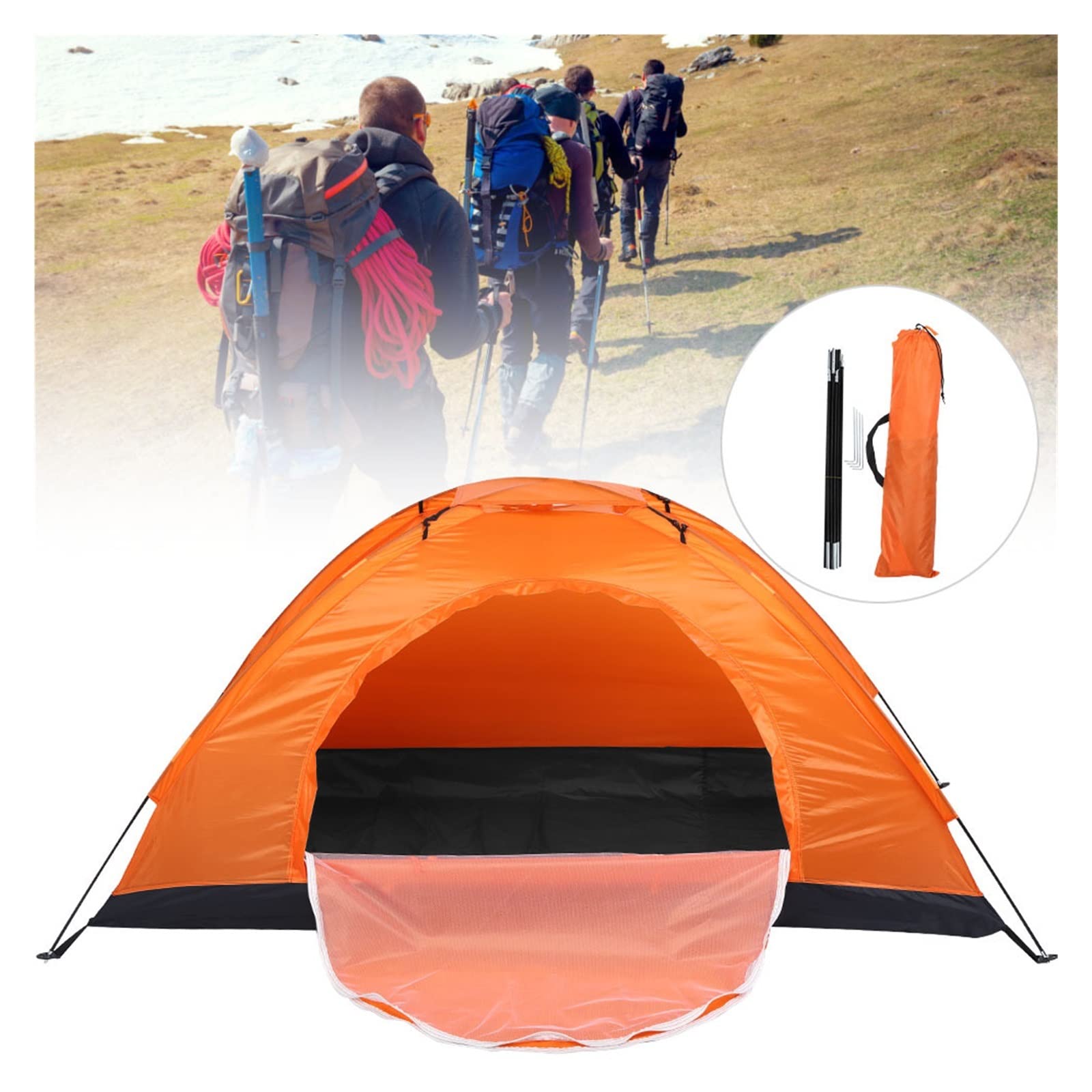 tenda da esterno Tenda impermeabile per il tempo libero per una persona all'aperto per l'arrampicata in campeggio e pesca