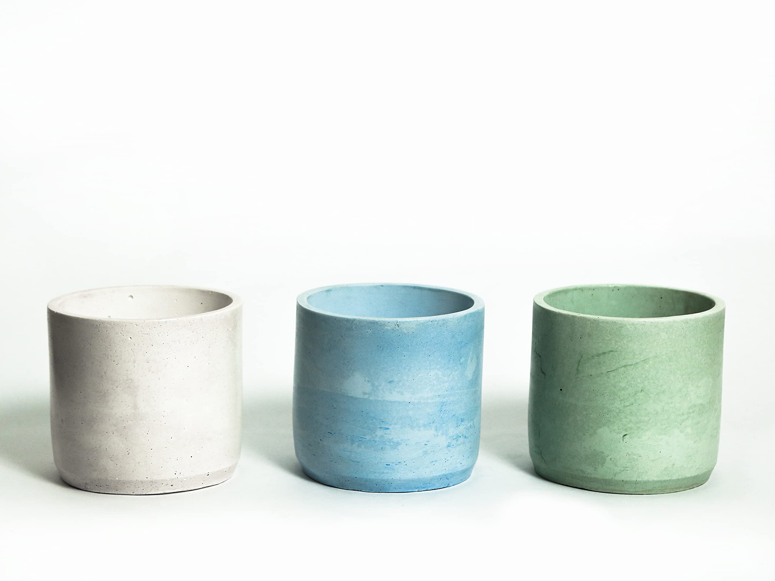 Earth Factor Harmony of Nature Large Set of 3 Planters Cylinder - Ideal for Home Plants and Stylish Dcor for Home Plants Flower Planters for Home Gardening Floor Pots