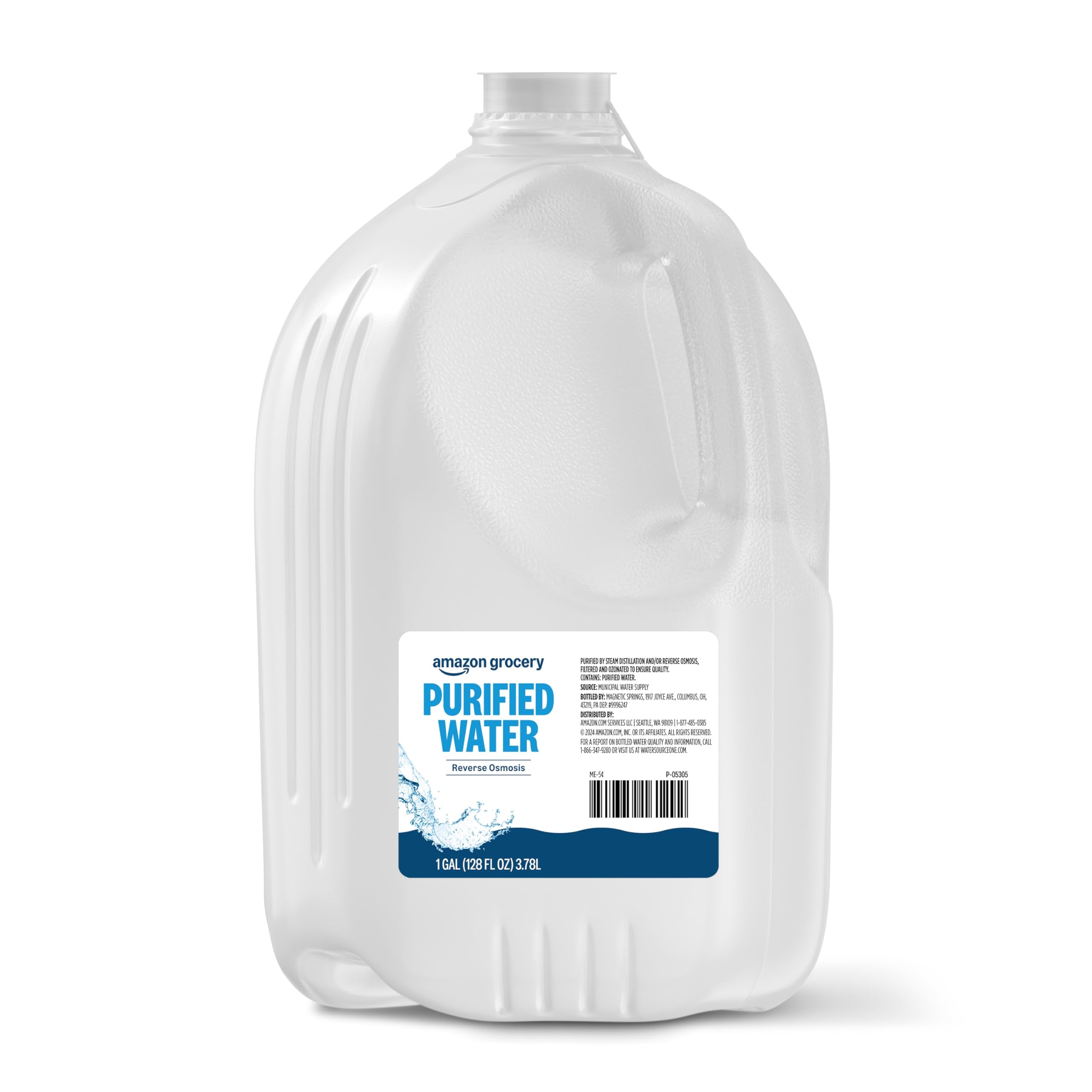 Amazon Grocery, Purified Water, 1 Gallon (Previously Happy Belly, Packaging May Vary)